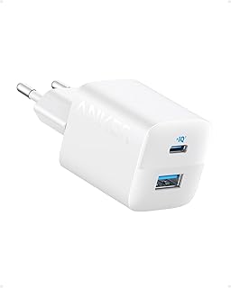 Anker 323 USB-C & USB-A Şarj Cihazı 33W, PowerDelivery, ActiveShield Güvenlik Sistemi,%45 daha küçük