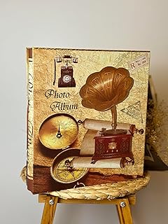Rabsev Rs21 Fotoğraf Albümü 10x15cm 600 Lük Gramafon Desenli Kutulu Yatay Dikey Modeli