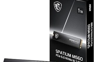 MSI SSD SPATIUM M560 PCIE 5.0 NVME M.2 1TB R:10200 W:8400 — %34 İndirim | Amazon TR Fırsatı