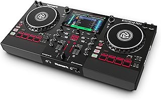 Numark Mixstream Pro+ Bağımsız DJ Controller, Amazon Music Unlimited Yayını, Mikser, Dokunmatik Ekran, WiFi, Hoparlörler, Serato ve Virtual DJ ile Uyumlu