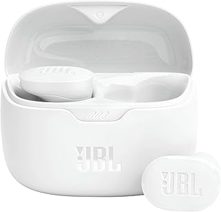 JBL Tune Buds, gürültü azaltma kablosuz kulaklık, Bluetooth 5.3, 48 saate kadar pil ömrü, hızlı şarj, JBL Pure Bass ses, beyaz
