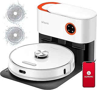 Ultenic T10 Pro robot süpürge, silme fonksiyonlu, istasyonu, 4000 Pa temizlik robotu, uzun çalışma süresi 200 dakika, LiDAR navigasyon, halı algılamalı robot süpürge, kartografi, WiFi/App — %44 İndirim | Amazon TR Fırsatı