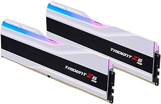 G.SKILL Trident Z5 RGB Serisi DDR5 RAM (Intel XMP 3.0) 64GB (2x32GB) 6400MT/s CL32-39-39-102 1.40V Masaüstü Bilgisayar Belleği U-DIMM - Mat Beyaz (F5-6400J3239G32GX2-TZ5RW)