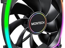 Montech RX 140 ARGB Ters Fan 1600PWM, Üst Düzey Dayanıklılık, Sessiz Performans ve Çarpıcı ARGB Tasarımı (140 mm, Siyah) — %21 İndirim | Amazon TR Fırsatı