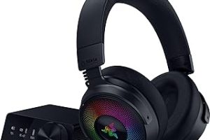 Razer Kraken V4 Pro – Kontrol hub’lı kablosuz oyun kulaklığı – Sensa HD haptikler (OLED kontrol hub’ı, TriForce 40mm sürücüler, HyperSpeed & Bluetooth, THX Audio) Siyah — %22 İndirim | Amazon TR Fırsatı