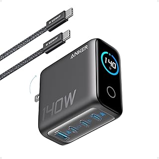 Anker A2697 140W 4 Port Şarj Cihazı, Koyu Gri