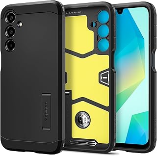 Spigen Samsung Galaxy A16 ile Uyumlu Kılıf Tough Armor Black - ACS08889