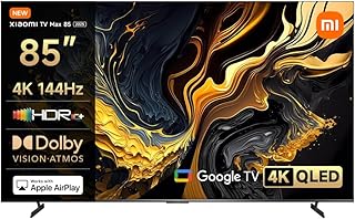 Xiaomi TV Max 85 2025 | Ultra Geniş 4K Ekran | Quantum Dot Ekran | 144Hz Yenileme Hızı, Dolby Vision, Dolby Atmos¹ | AI İşlemci | Google TV³