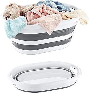 Orret Home Katlanabilir Plastik Çamaşır Selesi Sepeti, Çok Amaçlı Katlanabilir Oyuncak Sepeti, Hafif ve Dayanıklı, Mükemmel Organizasyon ve Depolama Çözümü (40 Litre)