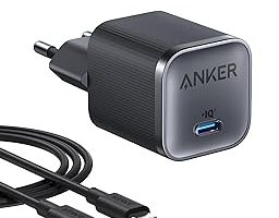 Anker B2692 Nano 45W Şarj Cihazı & USB-C Kablo, Siyah — %20 İndirim | Amazon TR Fırsatı