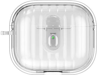 Zore Airpods 4 Kılıf Kenarları Renkli Şeffaf Dilimli Silikon Zore Airbag 40 Kılıf Şeffaf