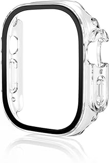 Zore Apple ile uyumlu Watch Ultra 49mm 01 Kasa ve Ekran Koruyucu Şeffaf