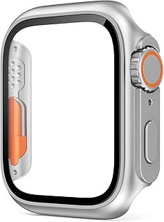Zore Apple ile uyumlu Watch 44mm - Watch Ultra 49mm Kasa Dönüştürücü ve Ekran Koruyucu Watch Gard 25 Gri