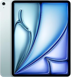 Apple M3 çipli 13 inç iPad Air: Liquid Retina Ekran, 1 TB, 12 MP Ön/Arka Kamera, Wi-Fi 6E + hücresel bağlantı, Touch ID, Tüm Gün Süren Pil Ömrü — Mavi