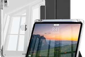 iPad Air 11 inç M4/M3/M2 (2026/2025/2024), iPad Air 5. / 4. Nesil (2022/2020) 10,9 inç Kalem Tutuculu Kılıf, İnce TPU Şeffaf Şeffaf Koruyucu Tablet Kılıfı, Otomatik Uyandırma/Uyku (Siyah) — %29 İndirim | Amazon TR Fırsatı