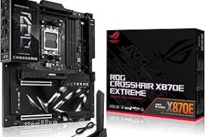 ASUS ROG CROSSHAIR X870E EXTREME AMD X870 AM5 DDR5 9000 HDMI 2xUSB4 5x M2 USB3.2 WiFi 7 + BT AURA RGB 10Gbit + 5Gbit LAN EATX 20+2+2 Güç Aşamaları, Anakart — %38 İndirim | Amazon TR Fırsatı