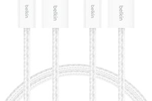 Belkin 2’li Örgülü USB-A – USB-C Kablo, 1,5 m, 15 W, Yumuşak, Esnek ve Hızlı Şarj Kablosu, iPhone 17 ve 16 Serisi, Galaxy S25, Pixel 10, iPad Pro ve Daha Fazlasıyla Uyumlu, Beyaz — %20 İndirim | Amazon TR Fırsatı