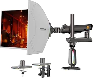 North Bayou NB F7 Ergonomic RGB Aydınlatmalı 32-60 inch Büyük Ekranlar İçin Profesyonel 2026 Versiyon Monitör Standı (32-60 Inch)