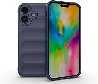 Zore Apple için uyumlu iPhone 16 Kılıf Esnek TPU Oyuklu Arka Yüzey Tasarımlı Zore Etnik Silikon Kapak Lacivert
