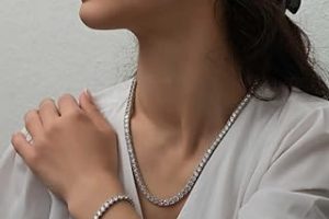Gümüş 2.5 mm Beyaz Taşlı Su Yolu Kadın Set SL7180 — %36 İndirim | Amazon TR Fırsatı