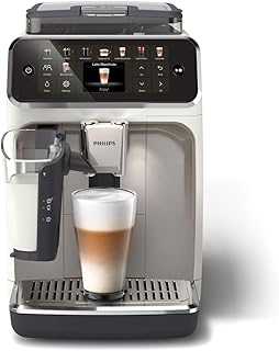 Philips Ev Aletleri Türkiye 5500 Serisi LatteGo Tam Otomatik Espresso Makinesi EP5543/90-20 İçecek, Beyaz Krom