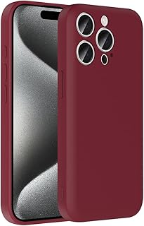 Zore Apple ile uyumlu iPhone 15 Pro Kılıf Kamera Korumalı Kartlık Hazneli Zore Vitra Kapak Mürdüm