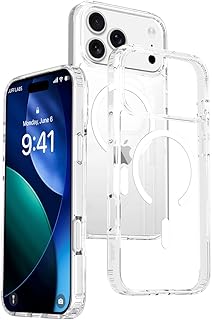 BUFF LABS Kablosuz Şarj Uyumlu Air Hybrid Şeffaf Kılıf, Darbe Emici TPU + PC Şeffaf Kılıf (iPhone 17 Pro Max)