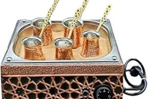 Geleneksel Türk Bakır Kumda Kahve Makinası, Ev Tipi Kahve Pişirme Cihazı 33 * 35 * 16cm — %44 İndirim | Amazon TR Fırsatı