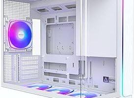 MONTECH King 15 PRO Micro-ATX PC Kasası, Kavisli Panoramik Cam, Baca Hava Akışı, 360 mm Radyatör Desteği, Yüksek Performanslı Sistemler için Kompakt Yapı, Fan Hubı ile Önceden Takılmış 4 ARGB PWM Fan — %29 İndirim | Amazon TR Fırsatı