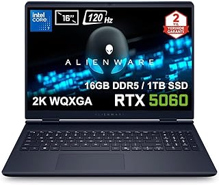 Dell Alienware 16 Aurora Intel Core 7-240H 16GB DDR5 1TB SSD RTX5060 8GB Laptop AC16250-C71615U56N — %88 İndirim | Amazon TR Fırsatı