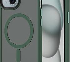 Zore Apple ile uyumlu iPhone 15 Plus Kılıf Mat Arka Yüzey Wireless Şarj Özellikli Flet M-safe Kapak Koyu Yeşil — %25 İndirim | Amazon TR Fırsatı