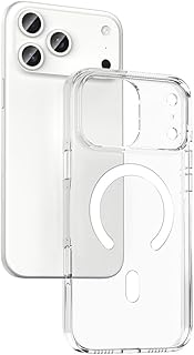 Zore Apple ile uyumlu iPhone 17 Pro Max Kılıf M-safe Şarj Özellikli Kamera Korumalı Zore Kripto Kapak Şeffaf