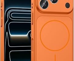 Zore Apple ile uyumlu iPhone 17 Pro Kılıf Zore M-Safe Şarj Özellikli Kamera Korumalı Formen Kapak Turuncu — %30 İndirim | Amazon TR Fırsatı
