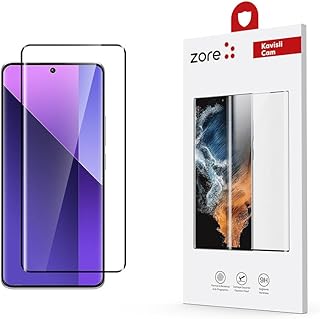 Zore Xioami ile uyumlu Redmi Note 13 Pro Plus 5G Full Yapışkanlı Cam Ekran Koruyucu Şeffaf
