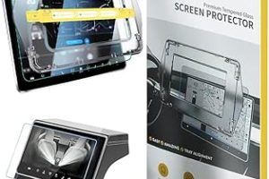 Zore Tesla ile uyumlu Yeni Model Y 2in1 Araç Multimedya Ekran Koruyucu Uygulama Aparatlı Premium Temperli Cam Ekran Koruyucu Şeffaf — %28 İndirim | Amazon TR Fırsatı