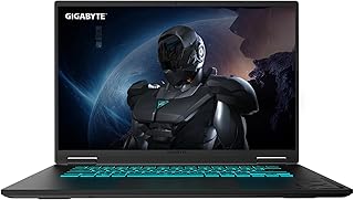 GIGABYTE GAMING A16 Gaming Notebook, 16 inç 165Hz Full HD 16:10 IPS Ekran, AMD Ryzen 7 260, NVIDIA GeForce RTX 5070 8GB GDDR7, 16GB DDR5 RAM, 1TB SSD, Free DOS