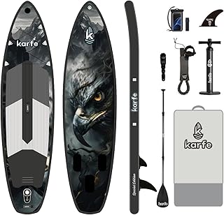 320x81x15cm Woven Stitch ve MSL Fusion Tech. Yapı - Şişme Paddle Board ve Deniz Bordu, Full Aksesuarlı SUP Board Seti, Taşınabilir ve Dayanıklı Stand Up Paddle - Kürek Sörfü