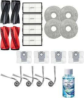 Roborock Saros 20 ile Uyumlu 2 Ana Fırça 4 Yan Fırça 4 Filtre 4 Mop 1 Deterjan 4 Toz Torbası