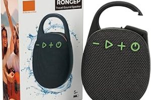 Rongep [Travel-Sound] Taşınabilir Bluetooth Hoparlör V5.3 Önü Kumaş Kaplı TFT/AUX/USB Destekli RGB Işıklı IPX6 Su Sıçramalarına Dayanıklı Type-C Şarjlı Kablosuz Speaker (Siyah) — %67 İndirim | Amazon TR Fırsatı