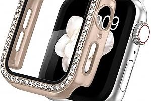 Coverzone Apple Watch İle Uyumlu 10 11 İle Uyumlu 46 Mm Özel Üretim Işıltılı Lüks Şık Darbe Emici Zarif Elmas Taşlı Kasa Ve Ekran Koruyucu Kılıf İnci — %47 İndirim | Amazon TR Fırsatı