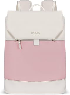 Mack Zen Eco MCE-1308 Sırt Çantası - Macbook Çantası, Hırsızlığa Karşı Koruma, Küçük, Mini, 13-14 inç Laptop, Günlük ve İş Kullanımı, Şık Tasarım, Üniversite ve Okul İçin, Pembe Bej