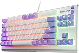 SteelSeries Apex 3 TKL RGB Suya ve Toza Dayanıklı Türkçe Gaming Klavye – Amethyst