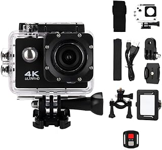Jouis 4K Ultra HD Su Geçirmez Aksiyon Kamerası – 16MP Wifi Spor Kamera, 170° Geniş Açılı Lens, 2.0 İnç Ekran, 2.4G Kablosuz Bilek Uzaktan Kumandalı, Bisiklet ve Sualtı Dalış Seti