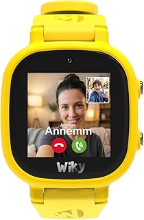 Wiky Watch 5E eSimli Akıllı Çocuk Saati Görüntülü ve Sesli Arama, GPS, SOS, Konum Takibi, Güvenli Liste, 112 Acil, Gorilla Glass Dokunmati Renkli Ekran (Tüm Operatörler eSIM) (Sarı)