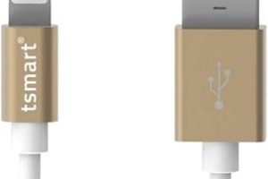 TSMART MFi Lisanslı iPhone Şarj Kablosu | Hızlı Şarj & Veri Aktarım | Dayanıklı Lightning Data Kablosu | iPhone 14/13/12/11/XR/XS/8 Uyumlu (Gold) — %25 İndirim | Amazon TR Fırsatı