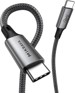 USB 4.0 40GBPS USB C Veri Kablosu, 240W USB C Şarj Kablosu, 8K@60hz 4K@240Hz 2K@360Hz Thunderbolt 4 Görüntü Kablosu, MacBook, Monitör, Docking İstasyonu, iPhone ile Uyumlu - 1 Metre