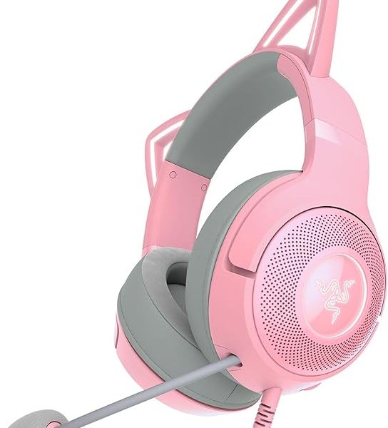 (%10) Razer Kraken Kitty V2 – Kablolu RGB Kulaklık Kedi Kulaklı (Reaktif Akış Aydınlatması, Razer HyperClear Mikro, TriForce 40 mm Sürücü, 7.1 Surround Ses) Kuvars — %10 İndirim
