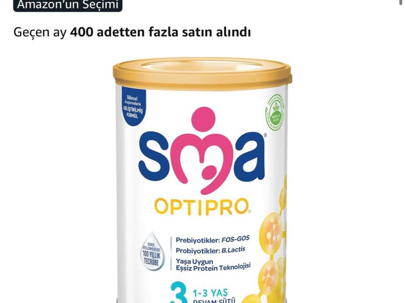 SMA Optipro 3 Devam Sütü (1-3 Yaş, 800 g)
