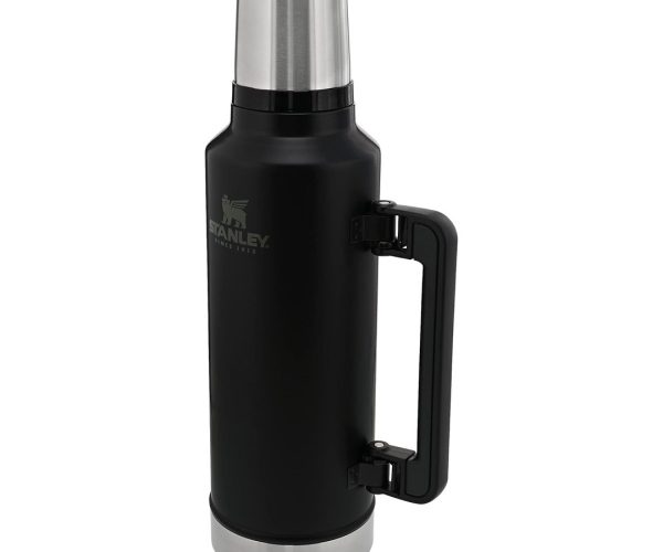 🛍️ Stanley Classic Legendary Vakumlu Çelik Termos, 1.9 Litre, Mat Siyah