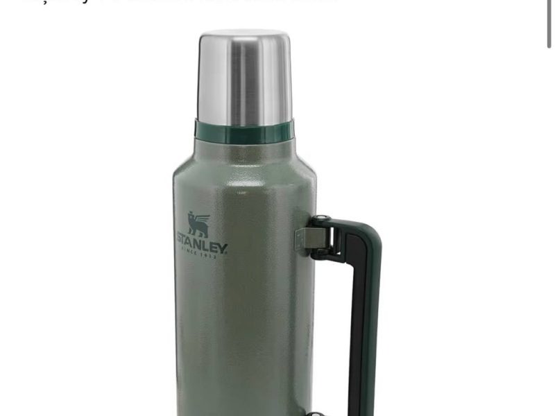 Stanley Classic Legendary Vakumlu Çelik Termos, 1.9 Litre, Yeşil (Hammertone Green)